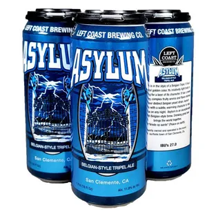 Left Coast Brewing Asylum Belgian-Style Tripel Ale