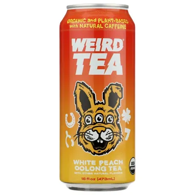 Weird Tea White Peach Oolong Tea 16 oz Can