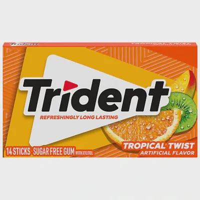 Trident Sugar Free Gum Tropical Twist - 14 PC