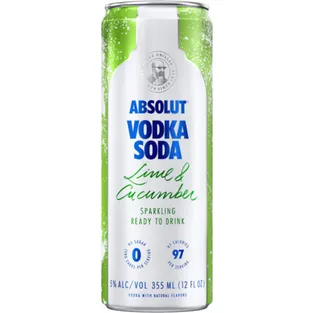 Absolut Vodka Soda Lime & Cucumber