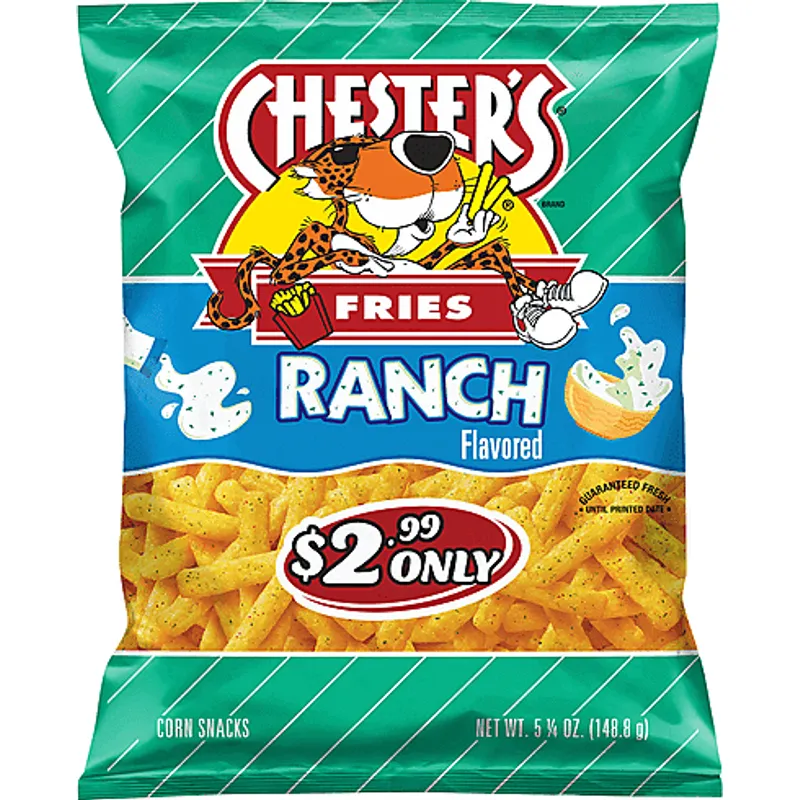 Chester's Fires Corn And Potato Ranch Flavored Snacks view 1