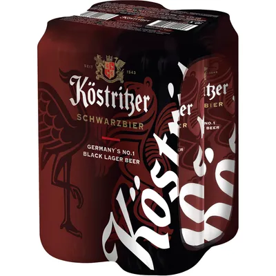 Kostritzer Schwarzbier 4-pack 16.9oz cans