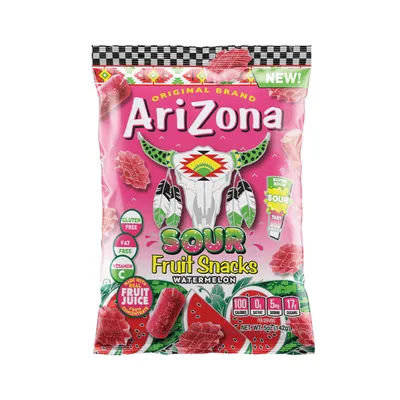 Arizona Sour Watermelon Fruit Snacks 5 oz Bag