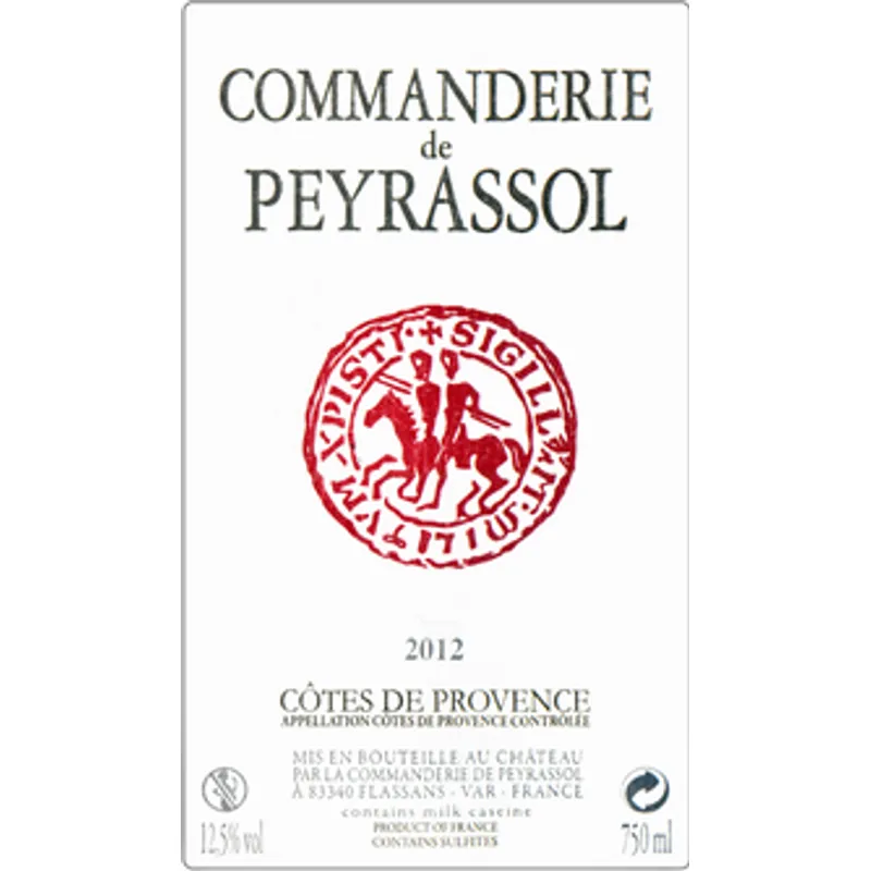 Peyrassol Les Commandeurs Rosé 2023 view 1