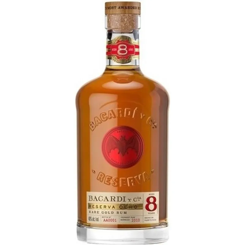 Bacardi 8 Year Ron Reserva Anejo Superior Rum view 1